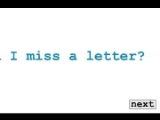 Play Miss letter card