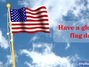 Play Have a glorious flag day card