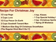 Play Christmas joy recipe card