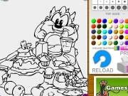Play Taz coloring