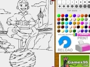 Play Avatar floating coloring