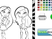 Play Bratz and friend coloring