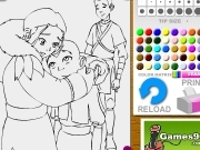 Play Avatar hug coloring