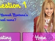 Play Hannah Montana trivia