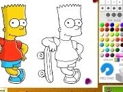 Play Bart Simpson coloring