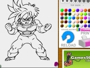 Play Dragon ball Gohan coloring