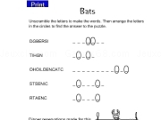 Play Sorting bat sentence