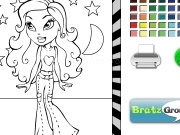 Play Bratz star coloring