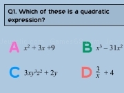 Play Test yourself - quadratics