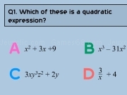 Play Test yourself - quadratics