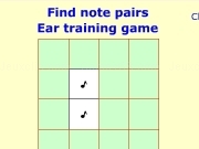 Play Fond the note pairs - ear training game