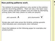 Play How picking patterns work ?