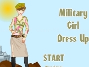 Play Military girl dress up