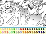Play Princess and prince coloring
