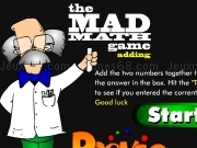 Play The mad math game adding