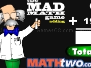 Play The mad math game adding