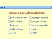 Play Pollutants criteria quiz