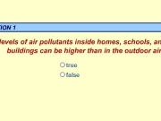 Play Pollutants inside homes