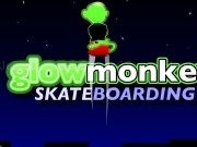 Play Glow monkey skate boarding