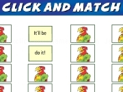 Play Click and match - action words