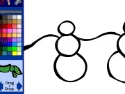 Play Snowmens coloring
