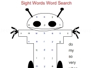 Play Sight words word search - robot