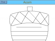 Play Acorn letter print