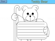 Play Teddy bear letter print