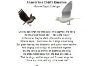Play Answer to a little clids question