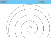Play Spiral letter print