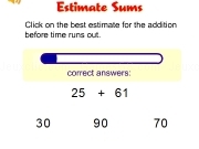 Play Estimate sums