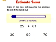 Play Estimate sums