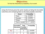 Play Find the theoritical probability of an event