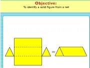 Play Identify a solid figure from a net