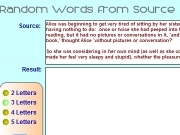 Play Random words from source