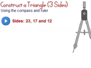 Play Construct a triangle - 3 sides