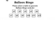 Play Balloon Bingo 2WS