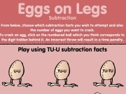 Play Eggs on legs - substraction