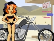 Play Motorbike girl dress up