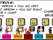 Play Naruto characters platformer by Clay Toenail