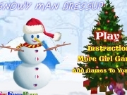 Play Snowy man dressup
