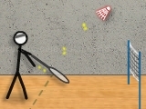 Play Stick figure badminton