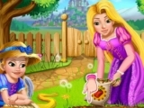 Play Rapunzel mommy gardening
