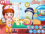 Play Baby hazel veterinarian dressup