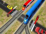Play Euro railroad crossing : railway train passing 3d