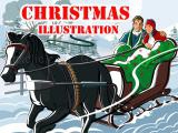 Play Christmas illustration puzzle