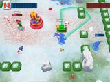 Jugar a Schneeball schlacht (snowball battle)