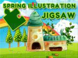 Play Spring illustration puzzle